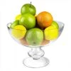 Vase Market Glass Footed Compote Fruit Bowl. H-8.5" D-12" Kitchen Pedestal Centerpiece