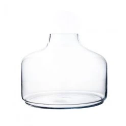 Vase Market Glass Terrarium Vase W/ Wood Stopper. H-12" Body D-10.5" (Multiple Packing) -vasemark Shop gcu206 2.1000