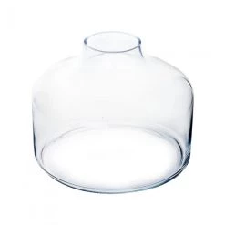 Vase Market Glass Terrarium Vase W/ Wood Stopper. H-12" Body D-10.5" (Multiple Packing) -vasemark Shop gcu206 3.1000