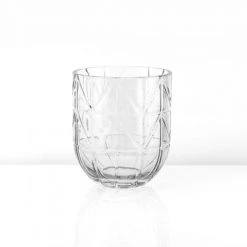 Vase Market Geometric 6.5" Cylinder Glass Vase, Pack Of 2