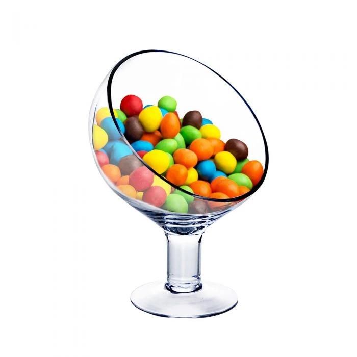 Vase Market Short Stem H-9" Open-6.5" Slant Cut Terrarium Bubble Vase (Multiple Packing) 5 Vase Market Short Stem H-9" Open-6.5" Slant Cut Terrarium Bubble Vase (Multiple Packing) - Image 5