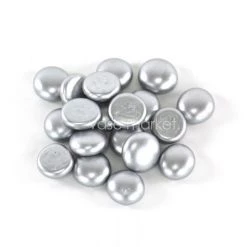 Vase Market Vase Filler Glass Flat 0.6" Gemstones Silver, 10 Lbs, 18 Lbs And 28 Lbs -vasemark Shop ggm001sl 5