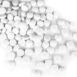 Vase Market 18 Lbs Vase Filler Glass Flat 0.6" Aquarium Gemstones White, Available In 28 Lbs -vasemark Shop ggm001wt 1