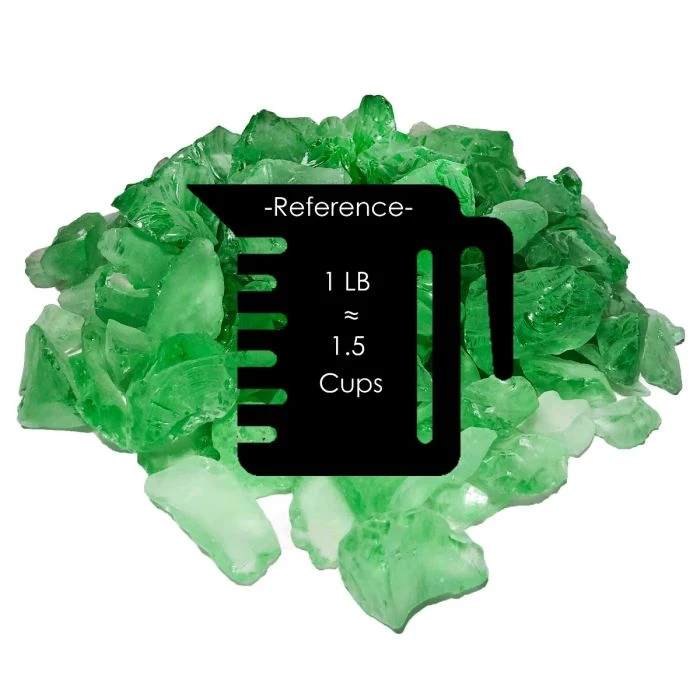 Vase Market 18 Lbs Vase Filler Sea Glass 1" - 2" Large Frosted Green, Available In 28 Lbs 7 Vase Market 18 Lbs Vase Filler Sea Glass 1" - 2" Large Frosted Green, Available In 28 Lbs - Image 7