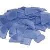 Vase Market 20 Lbs Sea Glass Flat Vase Filler Frosted Blue 0.25" - 2.8" (Multiple Packing)