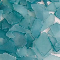 Vase Market 20 Lbs Sea Glass Flat Vase Filler Frosted Light Blue 0.25" - 2.8" (Multiple Packing) -vasemark Shop ggm007lb closeup 2000