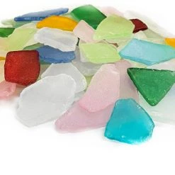 Vase Market 16 Lbs Sea Glass Assorted Mix Rainbow Colors Crushed Glass Vase Filler, Also Available In 32 Lbs