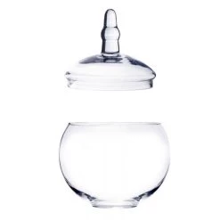Vase Market Glass Apothecary Candy Buffet Jar Set Of 3, H-13.5", 14.7", 10" -vasemark Shop glass apothecary candy buffet jars gaj134.seperate.800 1
