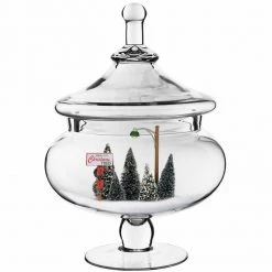 Vase Market Glass Apothecary Jar H-15" D-7.75" Candy Buffet Canister