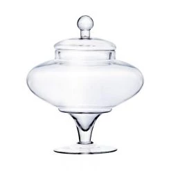 Vase Market Glass Apothecary Jar H-13.5" D-11" Candy Buffet Canister -vasemark Shop glass apothecary jars gaj108 13.1.800 1