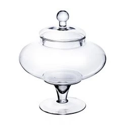 Vase Market Glass Apothecary Set Of 2. H-10", 13.5" Candy Buffet Canister -vasemark Shop glass apothecary jars gaj108 13.2.800 3