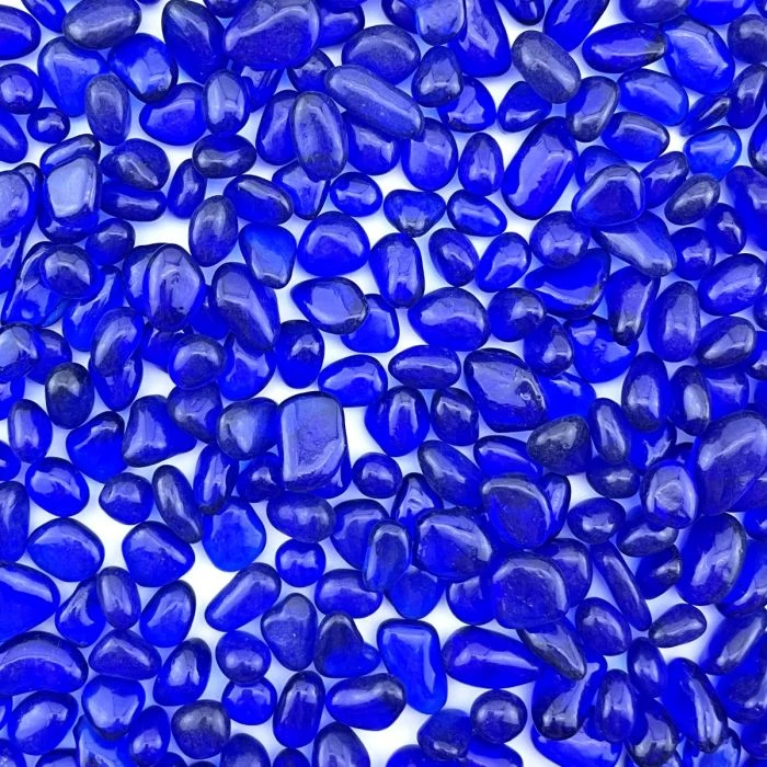 Vase Market 18 Lbs Aquarium Gravel Blue Tumbled Glass Gem Stones, Available In 28 Lbs 3 Vase Market 18 Lbs Aquarium Gravel Blue Tumbled Glass Gem Stones, Available In 28 Lbs - Image 3