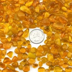Vase Market 18 Lbs Aquarium Gravel Orange Tumbled Glass Gem Stones, Available In 28 Lbs -vasemark Shop glass aquarium gravel beads ggm008or 2