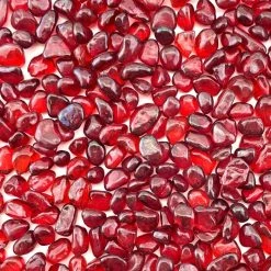 Vase Market 18 Lbs Aquarium Gravel Red Tumbled Glass Gem Stones, Available In 28 Lbs -vasemark Shop glass aquarium gravel beads ggm008r 1