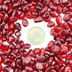 Vase Market 18 Lbs Aquarium Gravel Red Tumbled Glass Gem Stones, Available In 28 Lbs -vasemark Shop glass aquarium gravel beads ggm008r 3