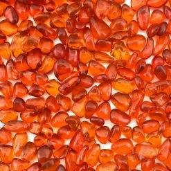 Vase Market 18 Lbs Aquarium Gravel Red Orange Tumbled Glass Gem Stones, Available In 28 Lbs -vasemark Shop glass aquarium gravel beads ggm008ro 1