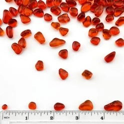 Vase Market 18 Lbs Aquarium Gravel Red Orange Tumbled Glass Gem Stones, Available In 28 Lbs -vasemark Shop glass aquarium gravel beads ggm008ro 3