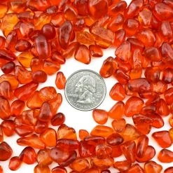 Vase Market 18 Lbs Aquarium Gravel Red Orange Tumbled Glass Gem Stones, Available In 28 Lbs -vasemark Shop glass aquarium gravel beads ggm008ro 4