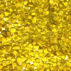 Vase Market 18 Lbs Aquarium Gravel Yellow Tumbled Glass Gem Stones, Available In 28 Lbs -vasemark Shop glass aquarium gravel beads ggm008y 2