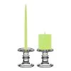Vase Market Glass Candle Holder H-4.5" For Candlestick, Pillar & Taper Candles (Multiple Packing)