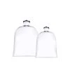 Vase Market Glass Cloche Bell Jar Dome, Set Of 2. H-16" & H-12"