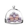 Vase Market Glass Cloche Bell H-7.5", D-8" Terrarium Dome W/ Tray (Multiple Packing)