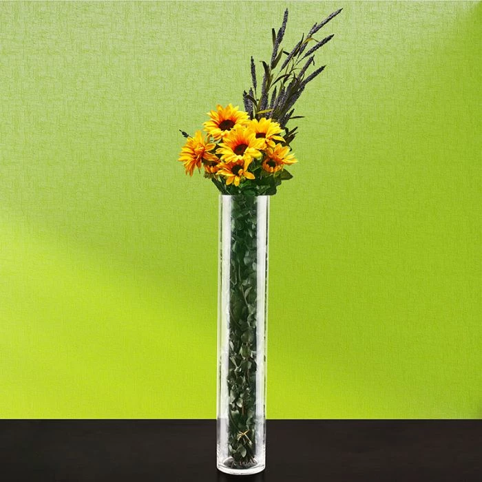 Vase Market Glass Cylinder Vase. H-28", D-5" Wedding Centerpiece (Multiple Packing) 4 Vase Market Glass Cylinder Vase. H-28", D-5" Wedding Centerpiece (Multiple Packing) - Image 4