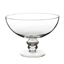Vase Market Glass Footed Compote Fruit Bowl. H-6" D-8" Kitchen Pedestal Centerpiece -vasemark Shop glass footed fruit bowl gcp111 angle02 1000