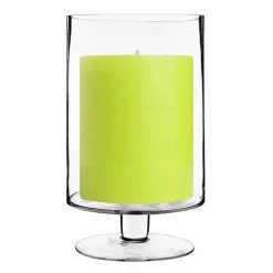 Vase Market Glass Candle Holders H-13.5" Open-8" Pedestal Stem (Multiple Packing)