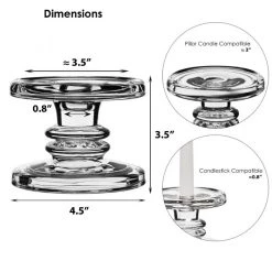 vasemark Shop -vasemark Shop glass pillar candle holders gch203 04 dim 1