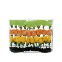 Vase Market Round Edge Rectangle Vase H-12" Open-16"x3" Large Centerpieces