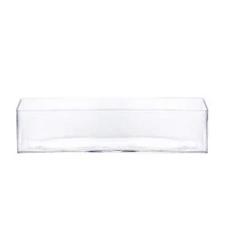 Vase Market Glass Rectangle Vase H-4" Open-16"x 4" (Multiple Packing) -vasemark Shop glass rectangle vases gcb169l.2.800