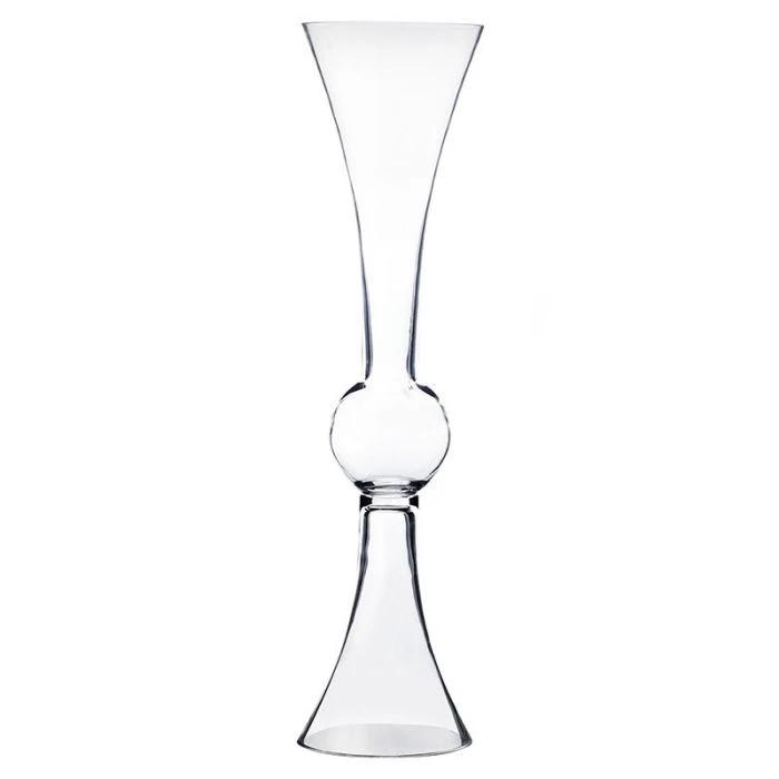 Vase Market Glass Trumpet Vase H-24" D-6" Reversible Clarinet Centerpiece (Multiple Packing) 6 Vase Market Glass Trumpet Vase H-24" D-6" Reversible Clarinet Centerpiece (Multiple Packing) - Image 6
