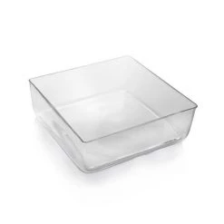 Vase Market Glass Square Vase Wide Opening. H-5" Open-14"x14" -vasemark Shop glass square vase gcb119