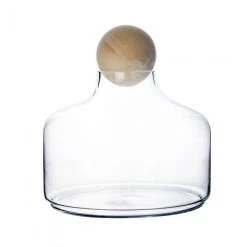 Vase Market Glass Terrarium Vase W/ Wood Stopper. H-12" Body D-10.5" (Multiple Packing) -vasemark Shop glass terrarium vase gcu206 1.1000
