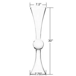 vasemark Shop -vasemark Shop glass trumpet vases 30 inches gtr161 30 1
