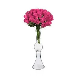 Vase Market Reversible Clarinet Glass Trumpet Vase H-36" -vasemark Shop glass trumpet vases centerpieces gtr162.rose .800