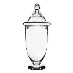 Vase Market Glass Apothecary Jar H-22.5" D-8.5" Large Candy Buffet Canister -vasemark Shop glass apothecary jar candy buffet container gaj119