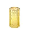 Vase Market Open End Hurricane H-6" D-3" Gold Flecked Candle Lamp Shade Cover (Multiple Packing)