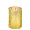 Vase Market Open End Hurricane H-6" D-4" Gold Flecked Candle Lamp Shade Cover (Multiple Packing)