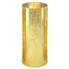 Vase Market Open End Hurricane H-10" D-4" Gold Flecked Candle Lamp Shade Cover (Multiple Packing)