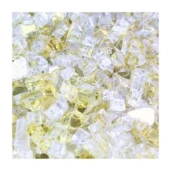 Vase Market 40 Lbs Fire Pit Glass Tempered Fire Glass 1/2" Reflective Gold (Approx 4 Sq. Ft) -vasemark Shop gold fire pit glass fg050gd 3