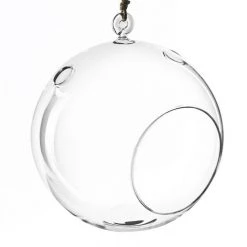 Vase Market Hanging Glass Plant Terrarium, Candle Holder. H-9 D-8" (Multiple Packing) -vasemark Shop hanging tealight candle holder gch101 08 01