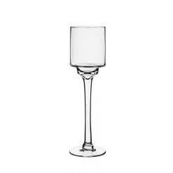 Vase Market Long Stem Glass Candle Holder H-14" Open-4" (Multiple Packing) -vasemark Shop hurricanes glass candle holders gfc121 14 main 01