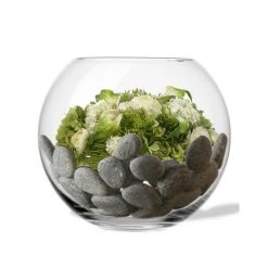 Vase Market Glass Bubble Bowl H-10" Body D-12" Large Bowl (Multiple Packing)