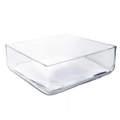 Vase Market Glass Square Vase Wide Opening. H-4" Open-12"x 12" (Multiple Packing) -vasemark Shop large square vases centerpiecesgcb110.3..800