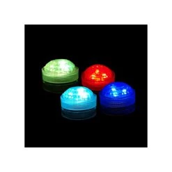 Vase Market 12 Pcs Submersible LED Light RGB Waterproof Tea Lights, Available In 24 Pcs And 36 Pcs