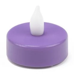 Vase Market 120-pcs LED Flameless Flickering Tealight Candles, Violet (Multiple Packing) -vasemark Shop led tealight candle holders lte01wam violet4