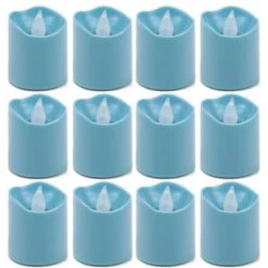 Vase Market 72 Pcs LED Votive Candle, Blue H-1.5" D-1.5" (Multiple Packing) -vasemark Shop led votive candle holders lvoc01wam b 2