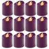 Vase Market 72 Pcs LED Fuchsia Votive Candle H-1.5" D-1.5" (Multiple Packing)